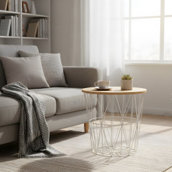 Metal & Wood Table Small